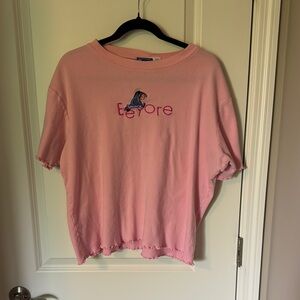 Disney Eeyore Pink Short Sleeve Tee